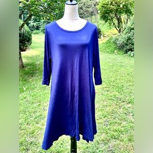 Blue long sleeve dress  XL 262W